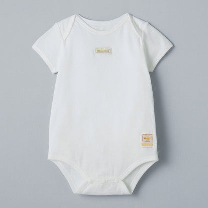 Sea Island Cotton Short-Sleeve Onesie Bodysuit