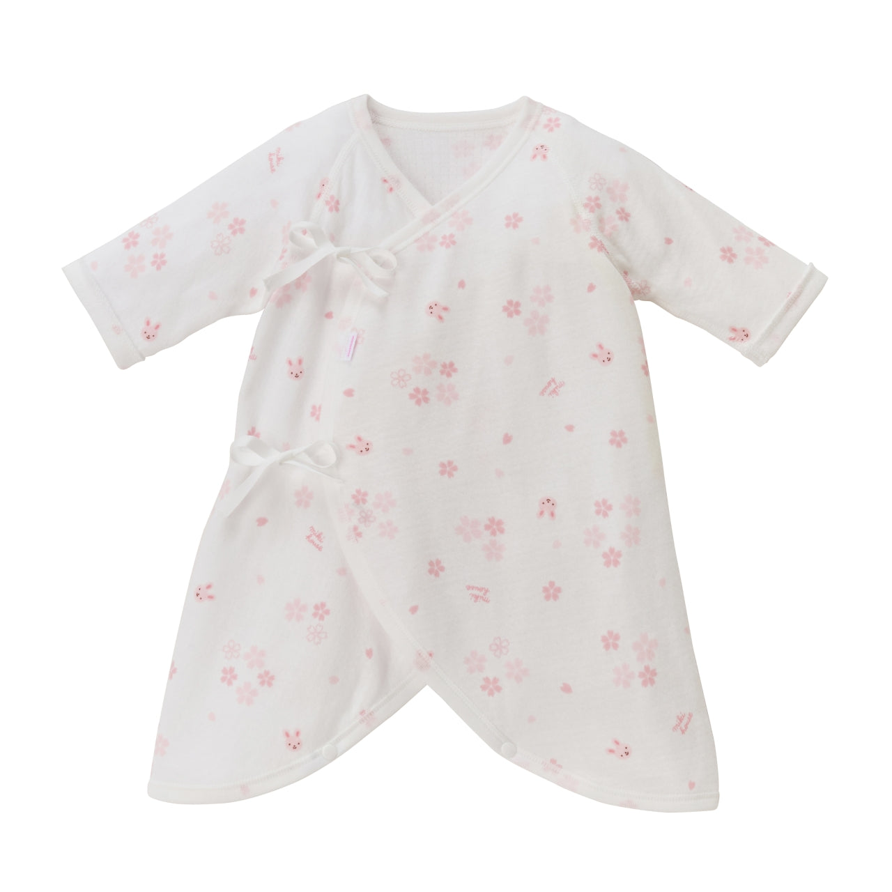 Kimono-Style Hadagi Bodysuit - Japanese Pastel