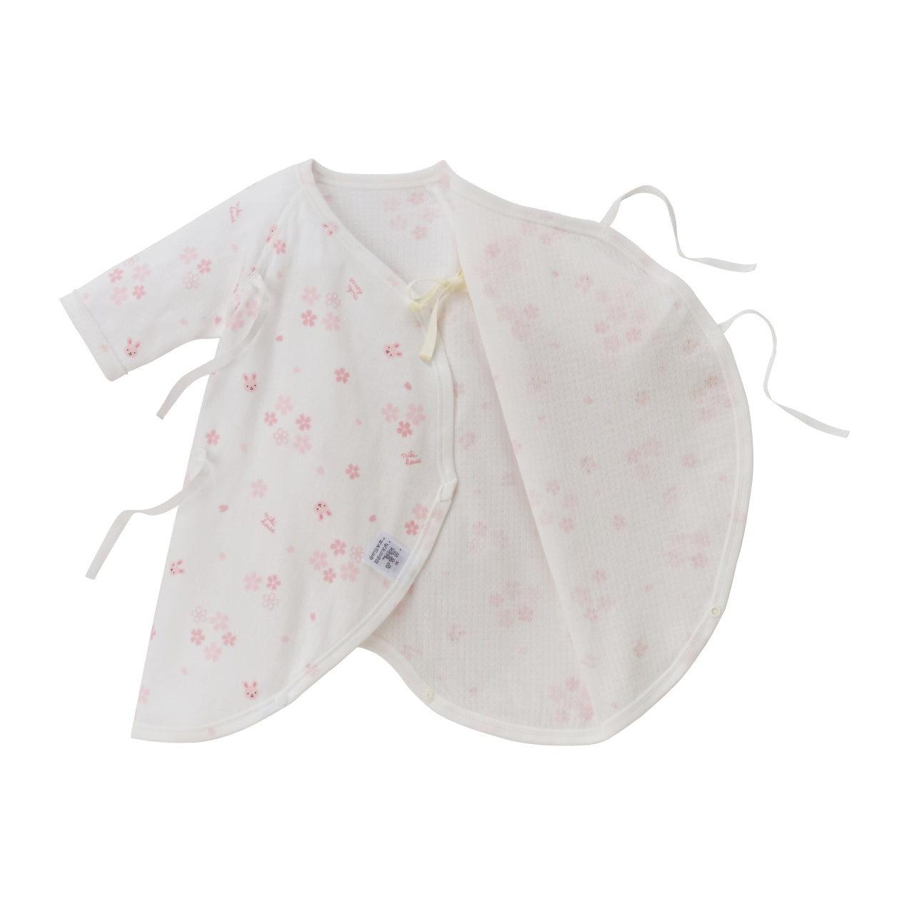 Kimono-Style Hadagi Bodysuit - Japanese Pastel