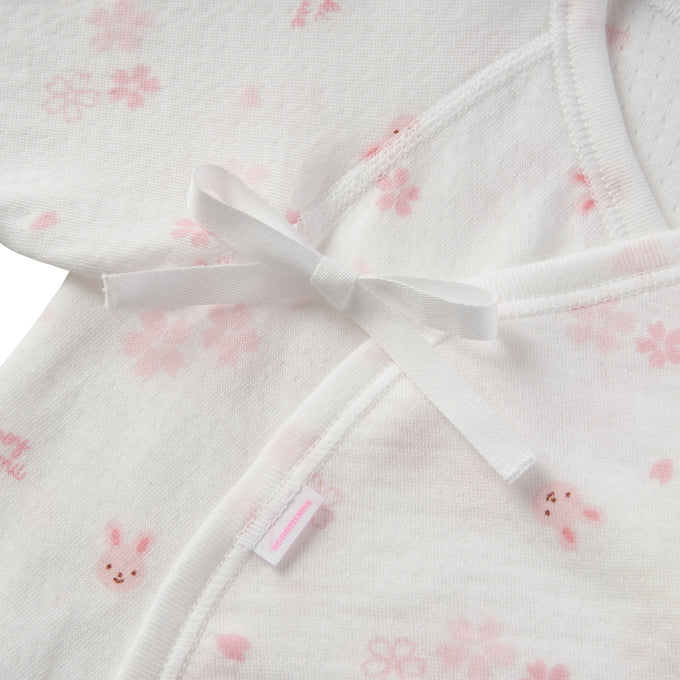 Kimono-Style Hadagi Bodysuit - Japanese Pastel