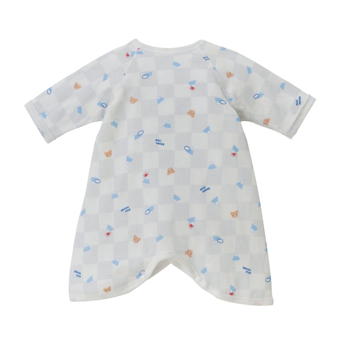 Kimono-Style Hadagi Bodysuit - Japanese Pastel