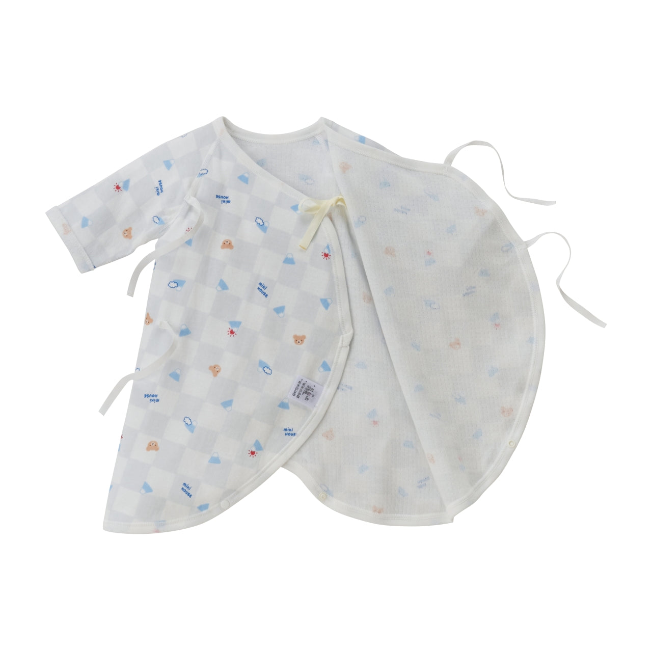 Kimono-Style Hadagi Bodysuit - Japanese Pastel