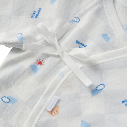 Kimono-Style Hadagi Bodysuit - Japanese Pastel