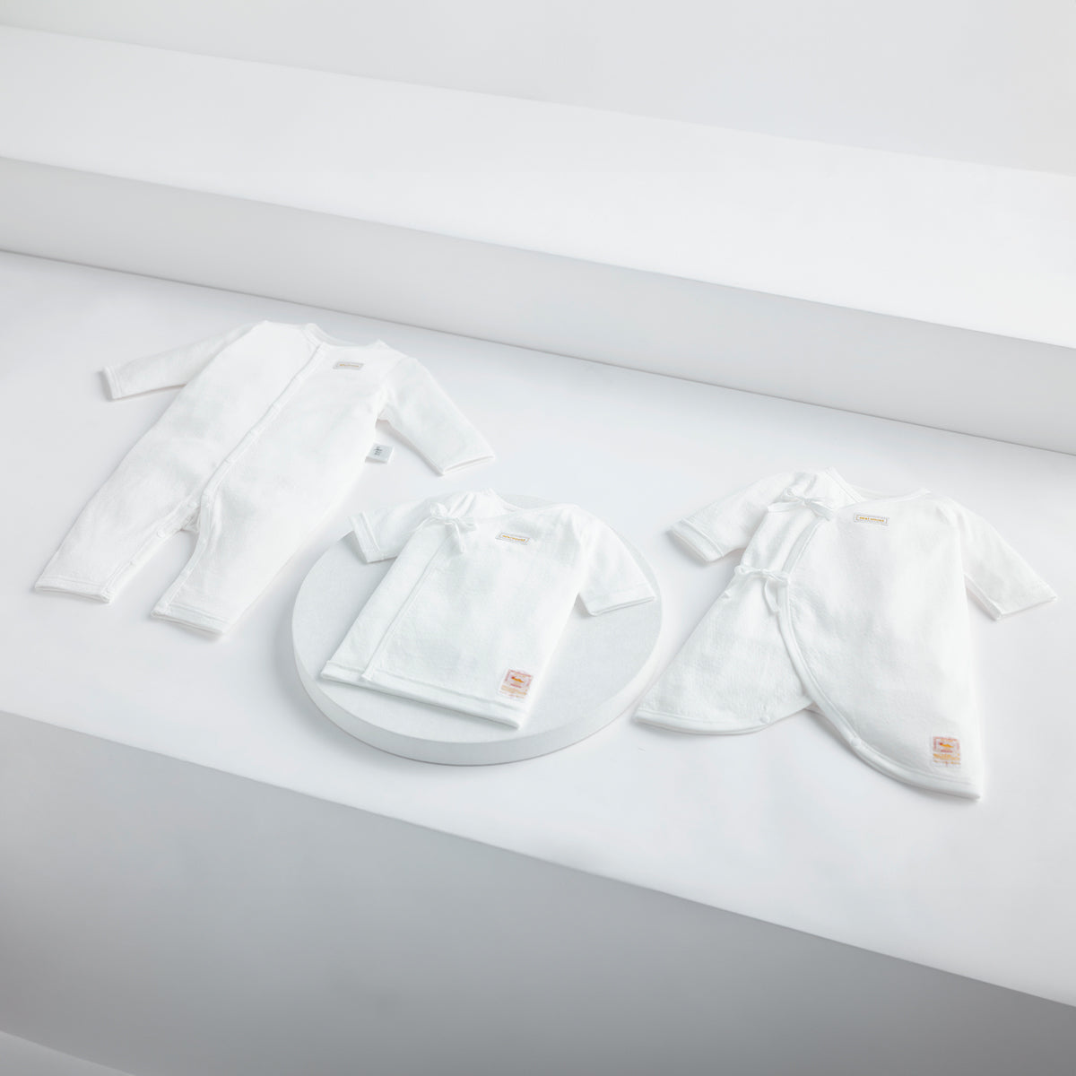 Sea Island Cotton Kimono-Style Hadagi Bodysuit