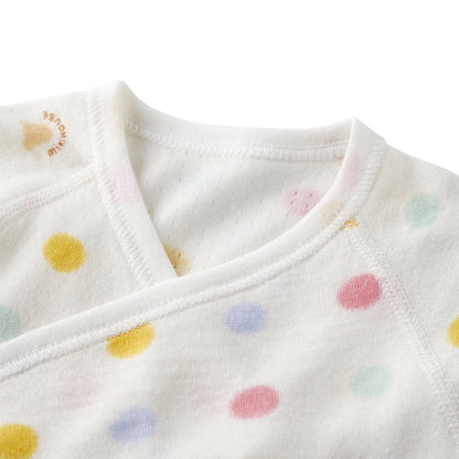 Kimono-Style Hadagi Bodysuit - Polka Dot