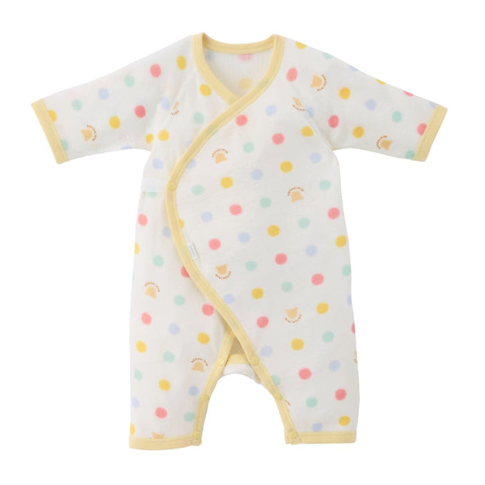 Kimono-Style Hadagi Coverall - Polka Dots