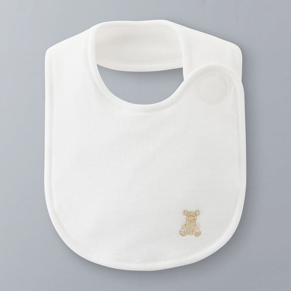 Sea Island Cotton Bib - WHITE