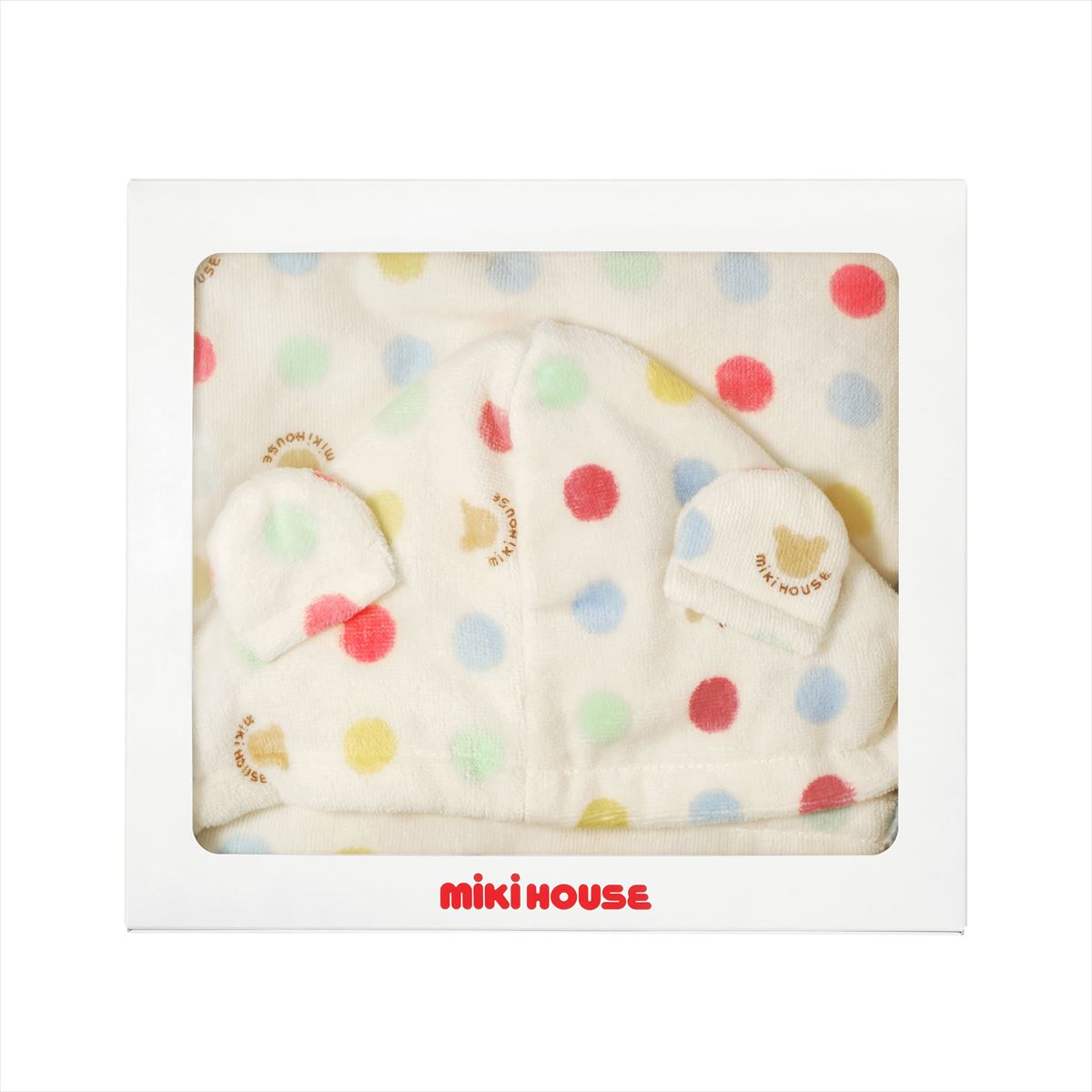 Polka Dot Bath Poncho (Gift Box Included)