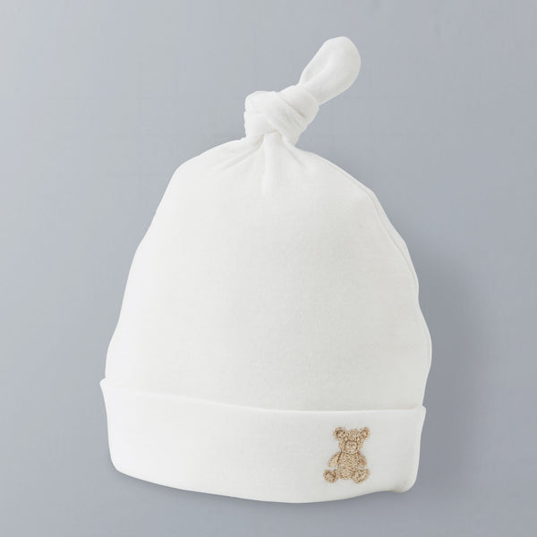 Sea Island Cotton Knot Hat - WHITE