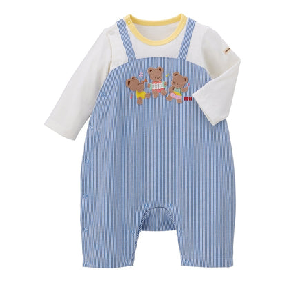 Long-Sleeve Bear Band Rompers