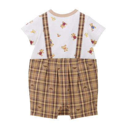My Little Teddy Suspender Rompers