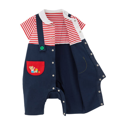 Short Playtime Picnic Rompers