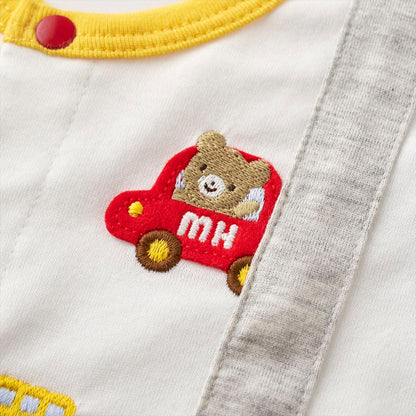 Short Bear Cub Suspender Rompers