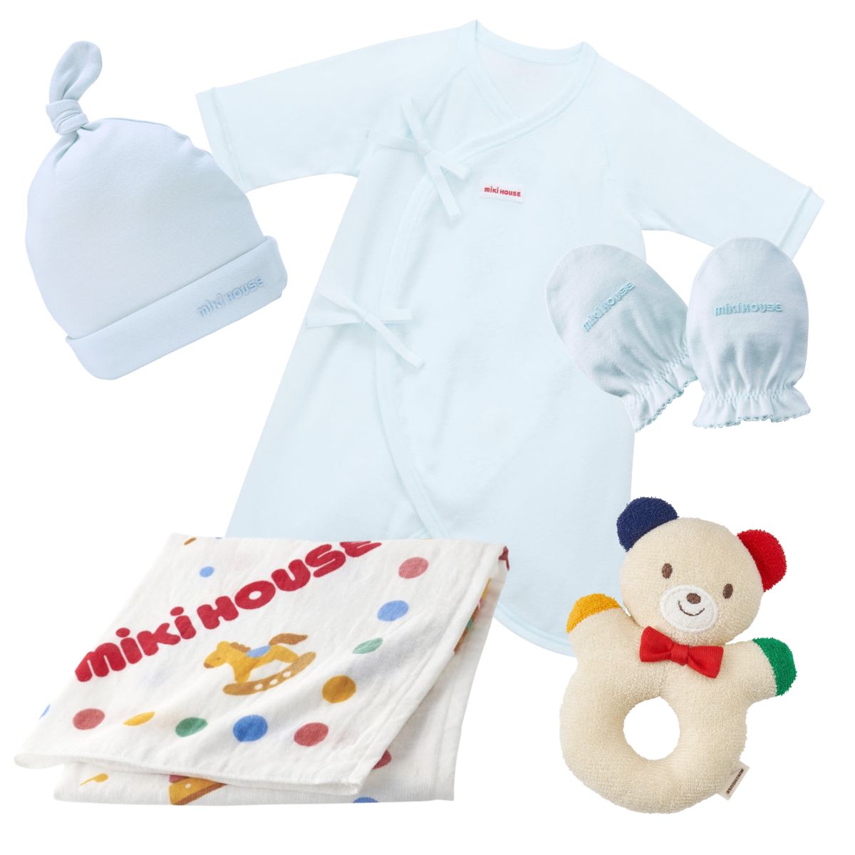 MIKI HOUSE Logo Baby Gift Set