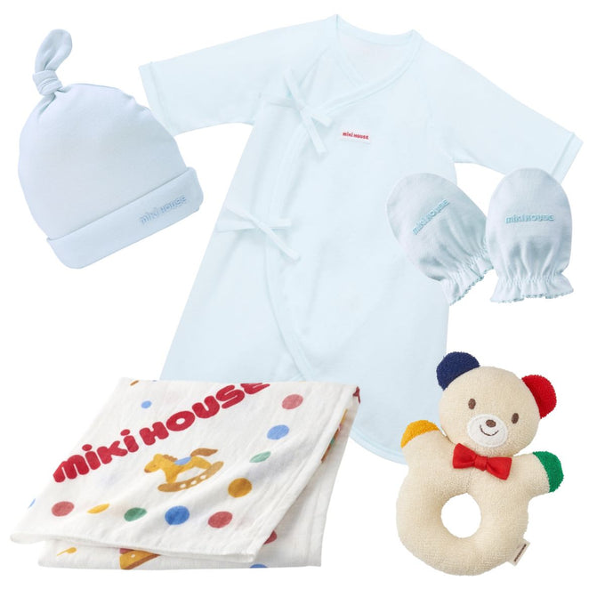MIKI HOUSE Logo Baby Gift Set -Blue