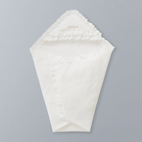 Sea Island Cotton Afghan Baby Swaddle - WHITE