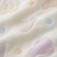 Wearable Pastel Logo Blanket in 6-Layer Gauze