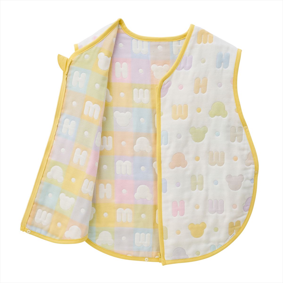 Wearable Pastel Logo Blanket in 6-Layer Gauze