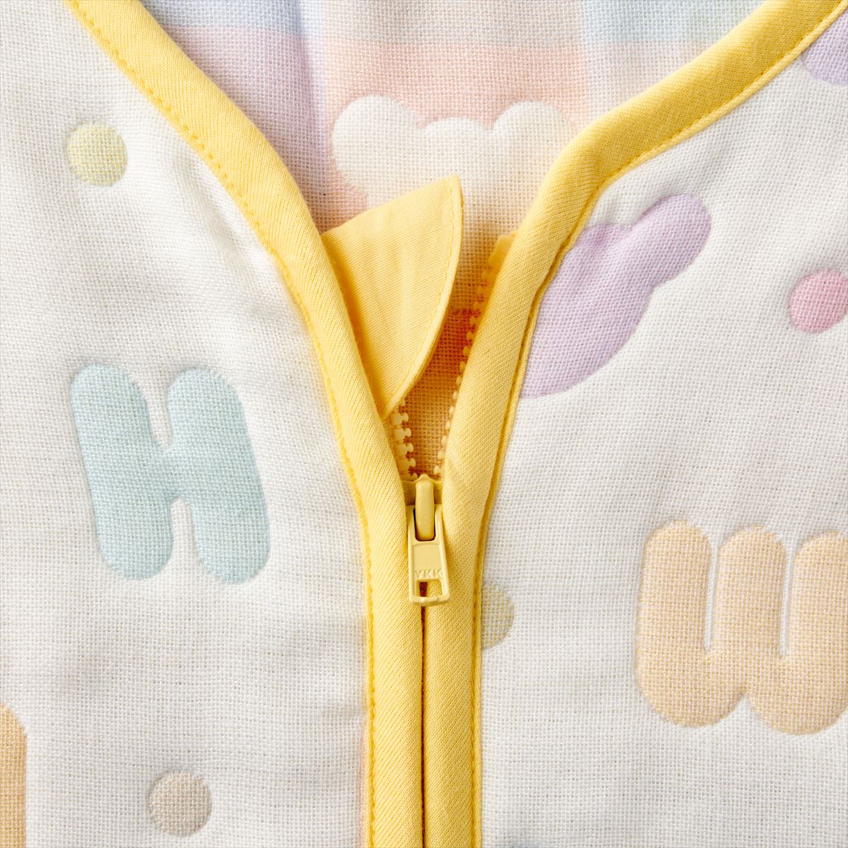 Wearable Pastel Logo Blanket in 6-Layer Gauze