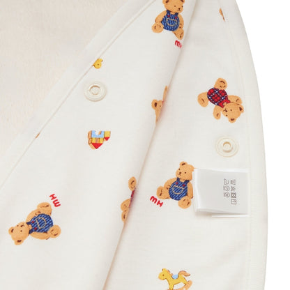 MIKI HOUSE Bear Microfur Wearable Blanket
