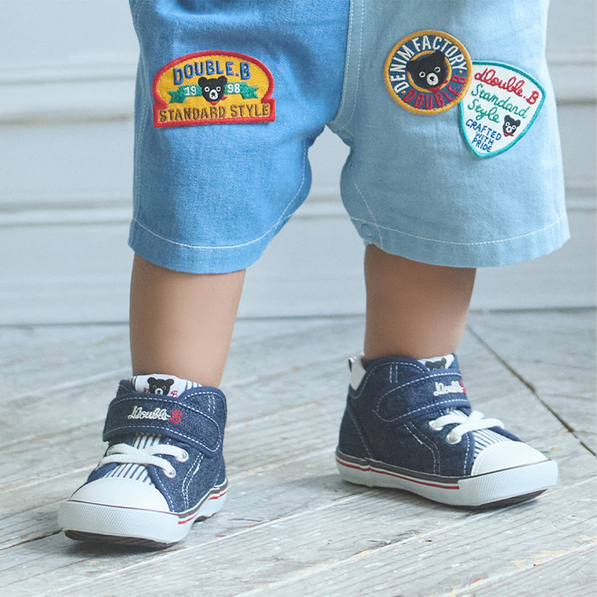 Miki House DOUBLE-B ネイビー キッズスニーカー18センチ DOUBLE_B Spring/Summer 2026 – MIKI HOUSE USA
