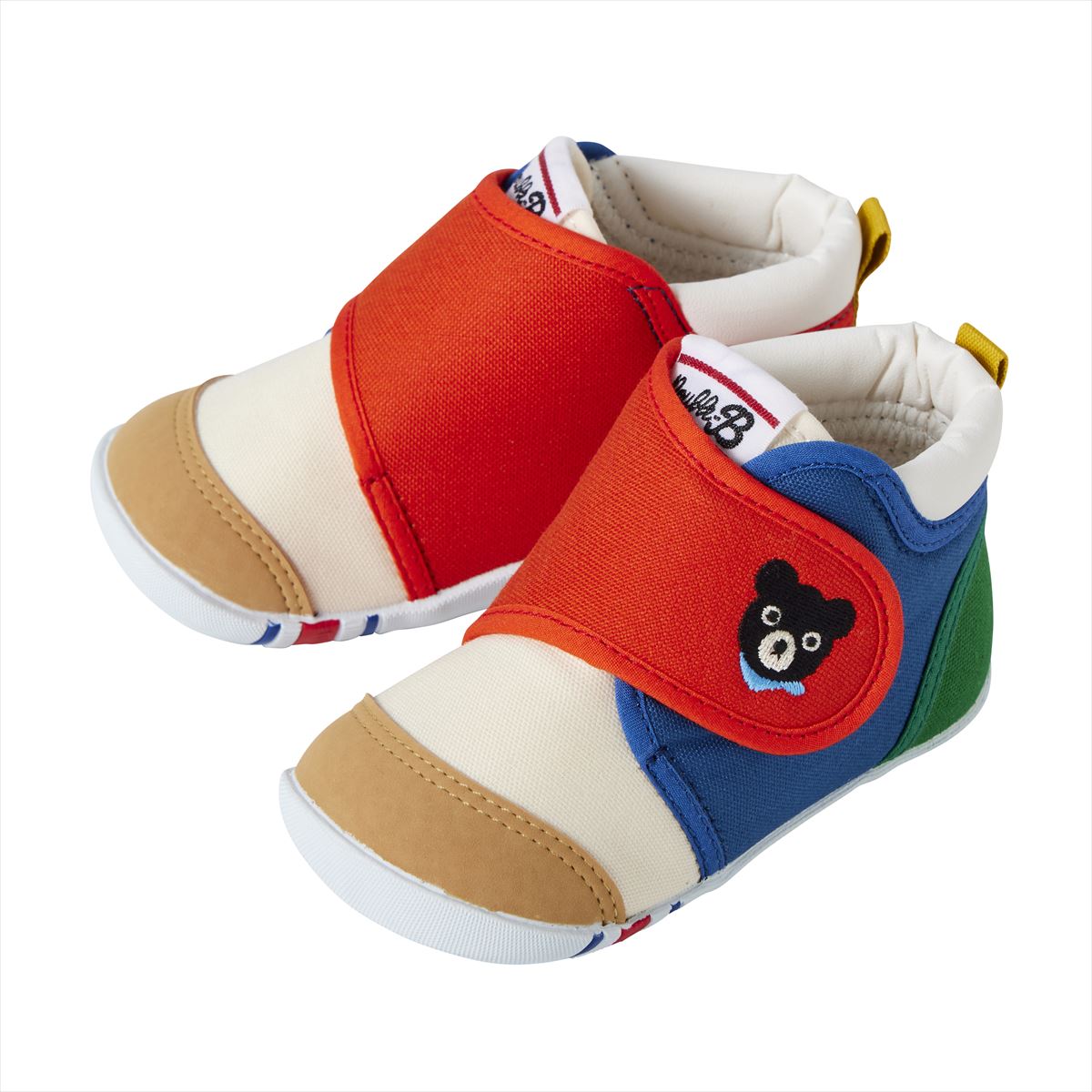 B_Bear’s Color Block First Walker Shoes