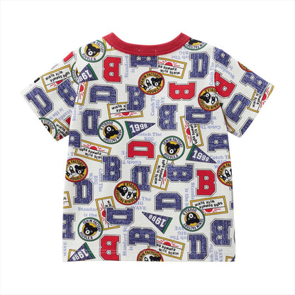 Faux Denim Logo Short-Sleeve Tee