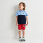 Double Block Short-Sleeve Polo Shirt