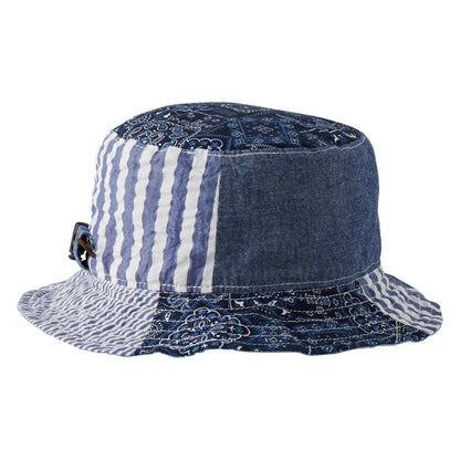 Reversible Patchwork Bucket Hat (UV Protection)