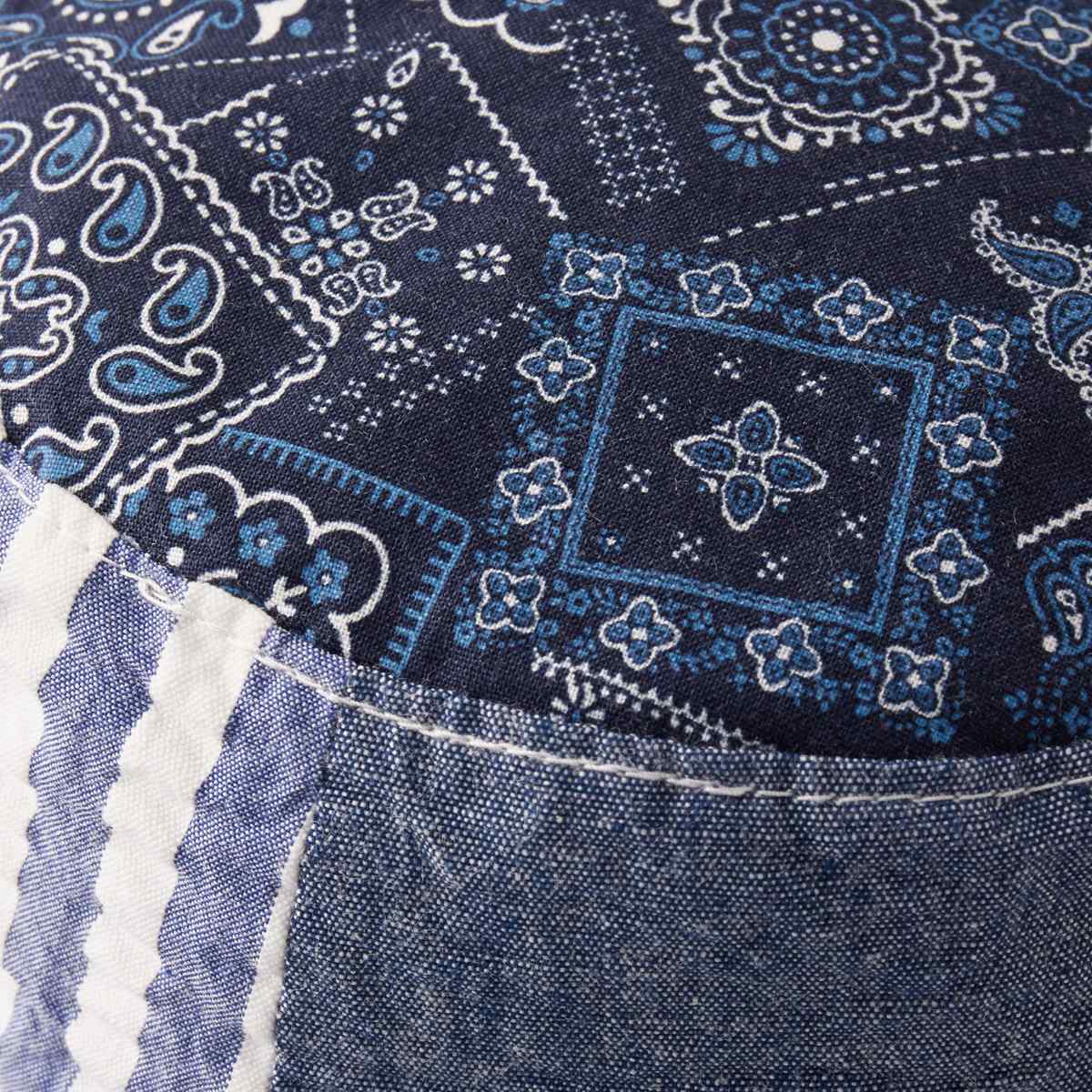 Reversible Patchwork Bucket Hat (UV Protection)