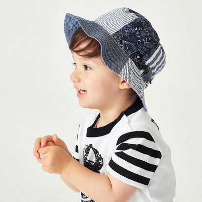 Reversible Patchwork Bucket Hat (UV Protection)