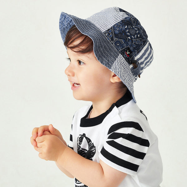 Reversible Patchwork Bucket Hat (UV Protection)