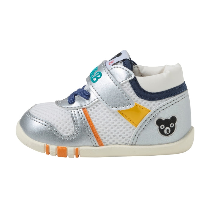 Double Raschel First Walker Shoes - Silver Breeze