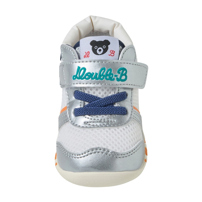 Double Raschel First Walker Shoes - Silver Breeze
