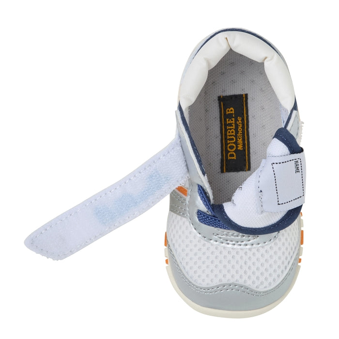 Double Raschel First Walker Shoes - Silver Breeze