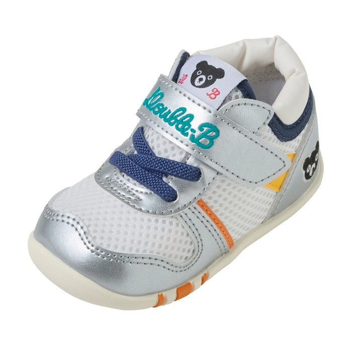 Double Raschel First Walker Shoes - Silver Breeze