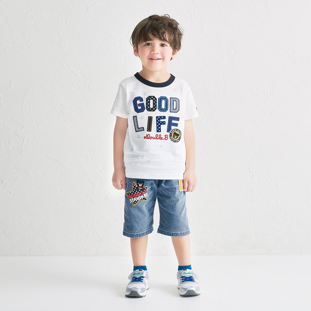 Double Raschel Sneakers for Kids - Silver Breeze