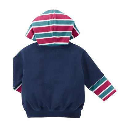 Faux-Layered Hoodie