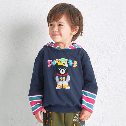 Faux-Layered Hoodie