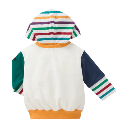 Faux-Layered Hoodie