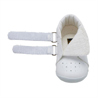 Double Strap Faux Leather First Walker Shoes