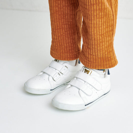 Double Strap Faux Leather Sneakers for Kids