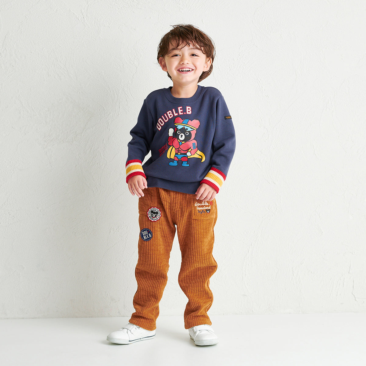 Double Strap Faux Leather Sneakers for Kids