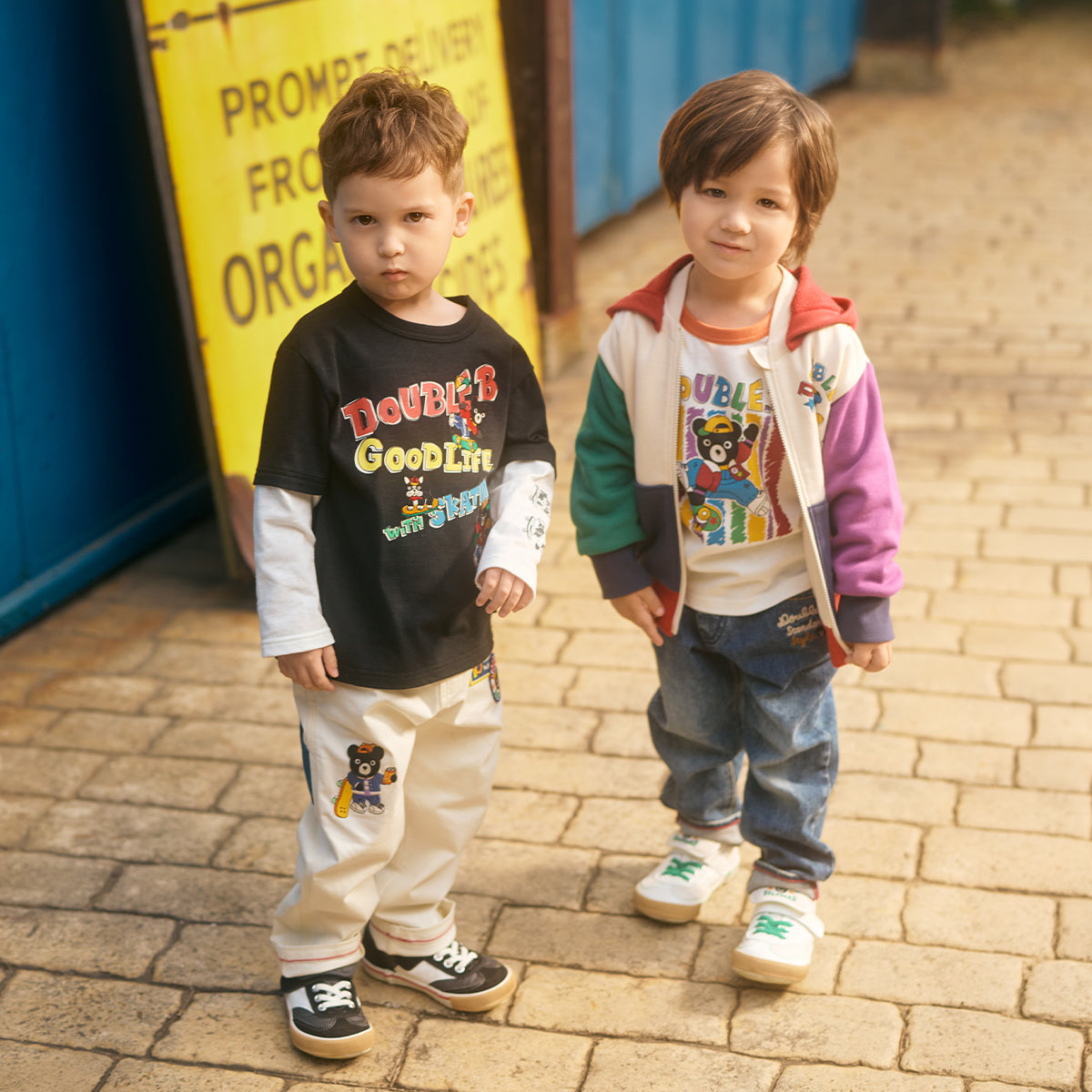 B_Bear’s Signature Logo Sneakers for Kids