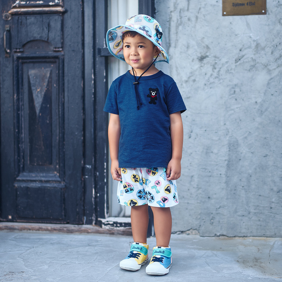 Oxford-Meets-Texture Sneakers for Kids