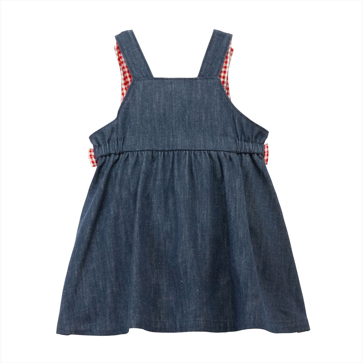 Cherry Gingham Jumper Dress INDIGO / XL (3-4T) Cherry Gingham Jumper Dress INDIGO / XL (3-4T)