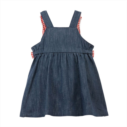 Cherry Gingham Jumper Dress