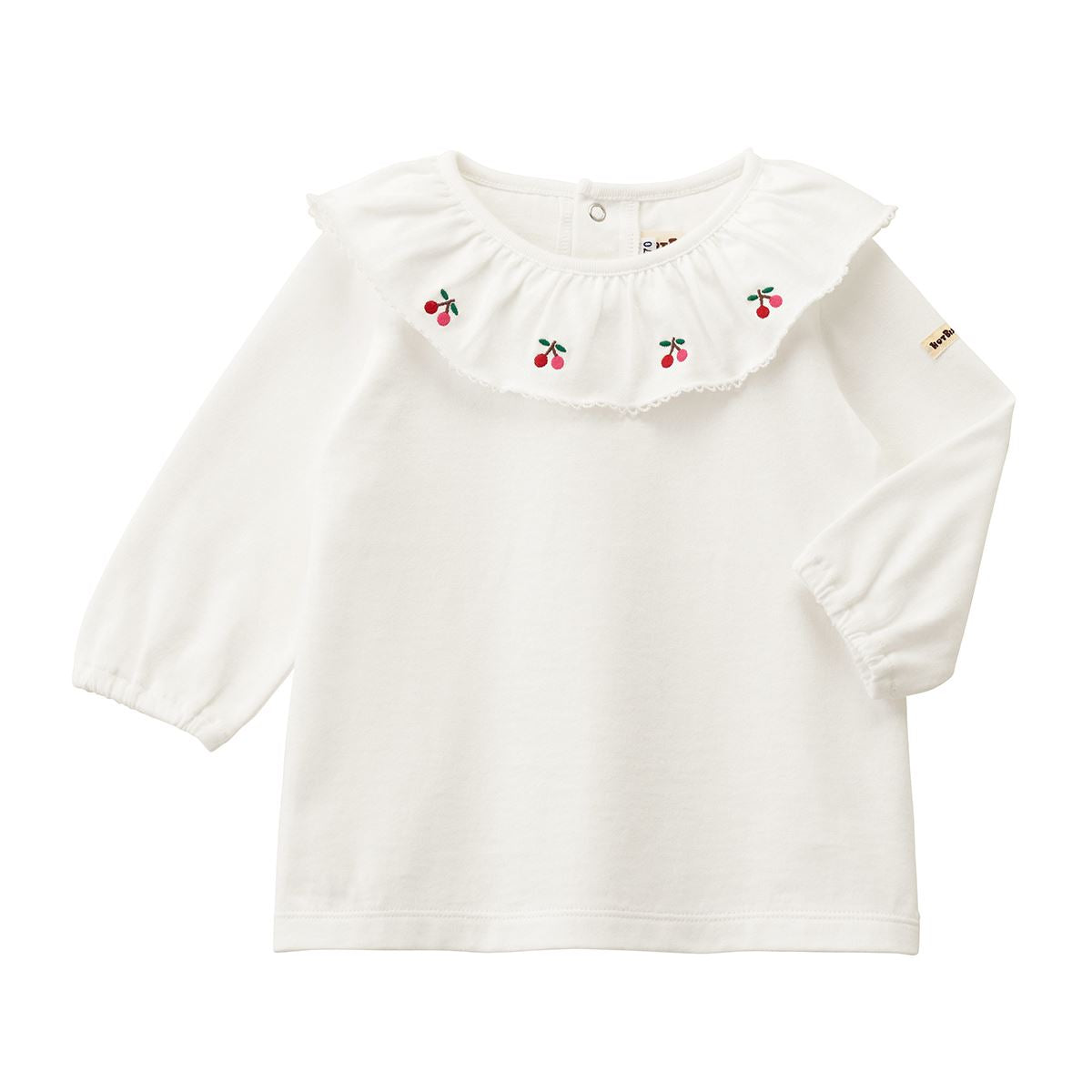 Cherry Collar Long-Sleeve Tee