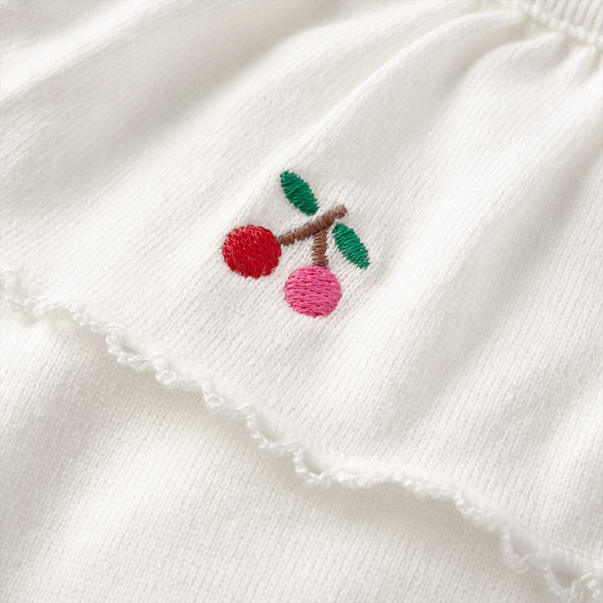 Cherry Collar Long-Sleeve Tee
