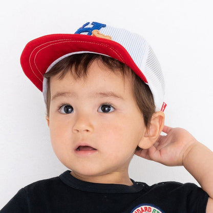 Striped Mesh Cap